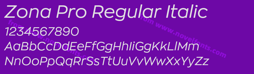 Zona Pro Regular ItalicPreview Zona Pro Regular ItalicPreview