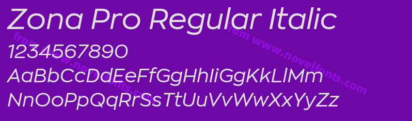 Zona Pro Regular ItalicPreview Zona Pro Regular ItalicPreview