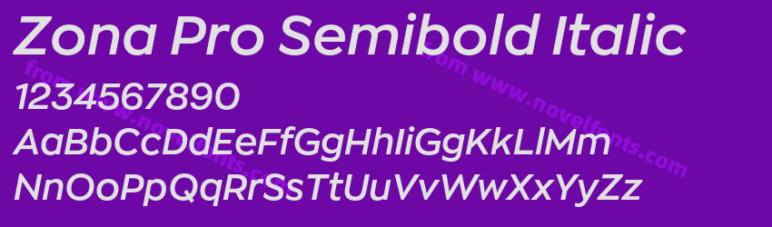 Zona Pro Semibold ItalicPreview Zona Pro Semibold ItalicPreview