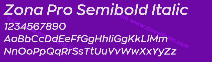 Zona Pro Semibold ItalicPreview Zona Pro Semibold ItalicPreview