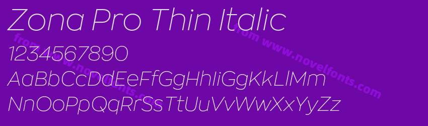 Zona Pro Thin ItalicPreview Zona Pro Thin ItalicPreview
