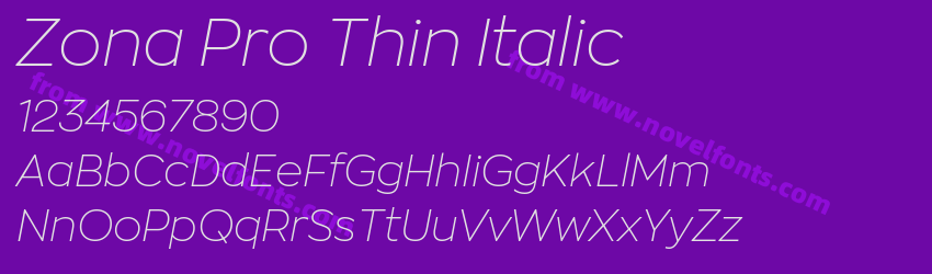 Zona Pro Thin ItalicPreview Zona Pro Thin ItalicPreview