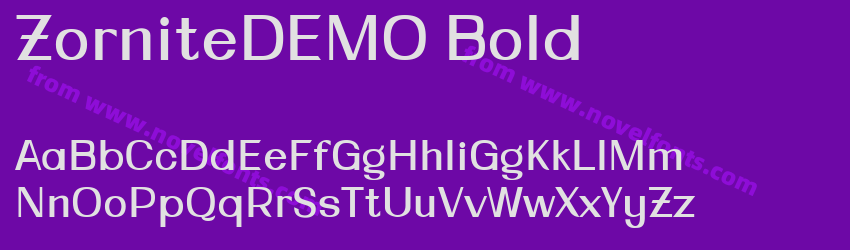 ZorniteDEMO BoldPreview