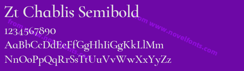 Zt Chablis SemiboldPreview Zt Chablis SemiboldPreview