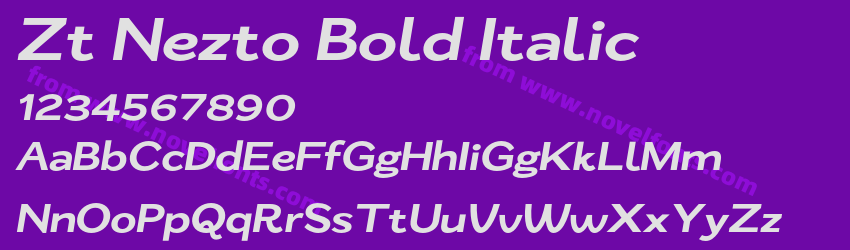 Zt Nezto Bold ItalicPreview Zt Nezto Bold ItalicPreview