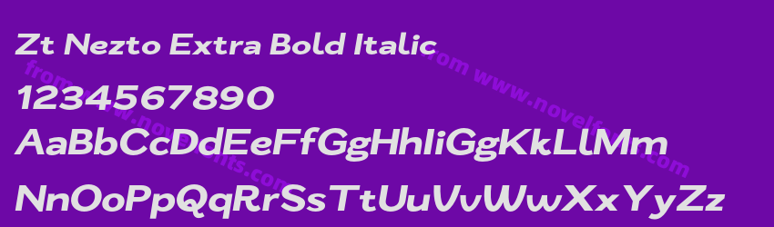 Zt Nezto Extra Bold ItalicPreview Zt Nezto Extra Bold ItalicPreview