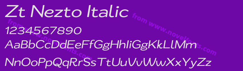 Zt Nezto ItalicPreview Zt Nezto ItalicPreview