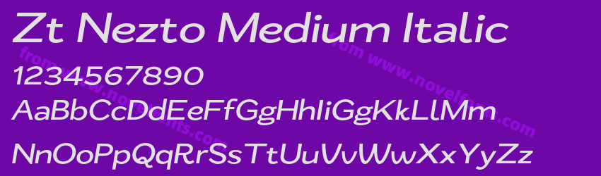 Zt Nezto Medium ItalicPreview Zt Nezto Medium ItalicPreview