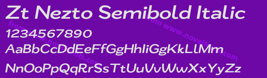 Zt Nezto Semibold ItalicPreview Zt Nezto Semibold ItalicPreview