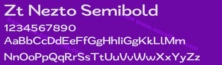 Zt Nezto SemiboldPreview Zt Nezto SemiboldPreview