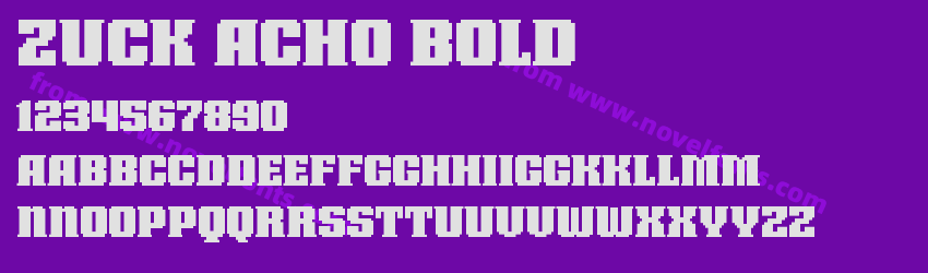 Zuck Acho BoldPreview Zuck Acho BoldPreview