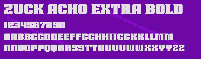 Zuck Acho Extra BoldPreview Zuck Acho Extra BoldPreview