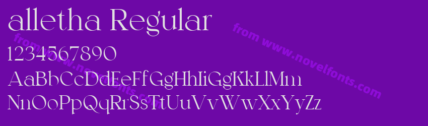 alletha RegularPreview alletha RegularPreview