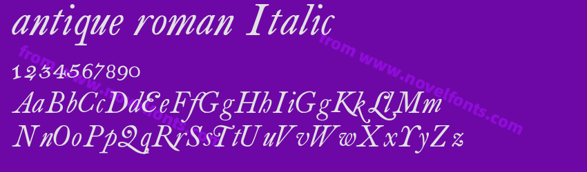 antique roman ItalicPreview antique roman ItalicPreview