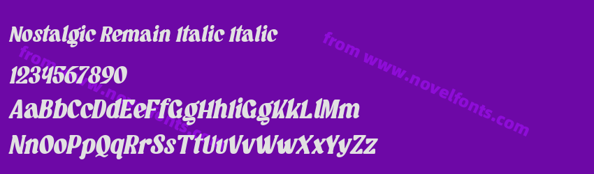 Nostalgic Remain Italic ItalicPreview