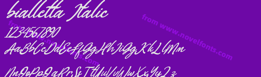 bialletta ItalicPreview bialletta ItalicPreview