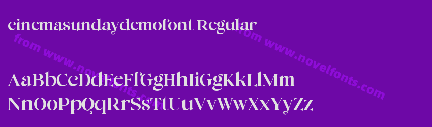 cinemasundaydemofont RegularPreview cinemasundaydemofont RegularPreview