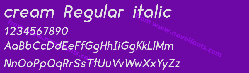 cream Regular italicPreview cream Regular italicPreview