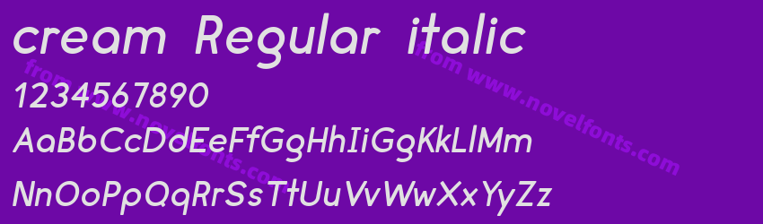 cream Regular italicPreview cream Regular italicPreview