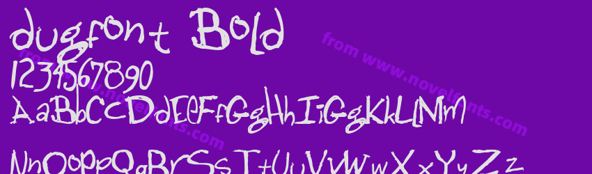 dugfont BoldPreview dugfont BoldPreview