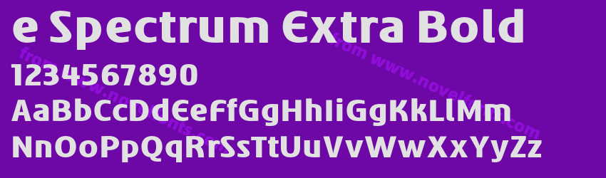 e Spectrum Extra BoldPreview e Spectrum Extra BoldPreview