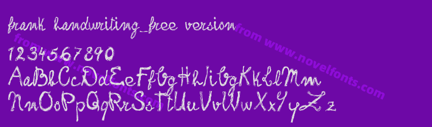 frank handwriting_free versionPreview frank handwriting_free versionPreview