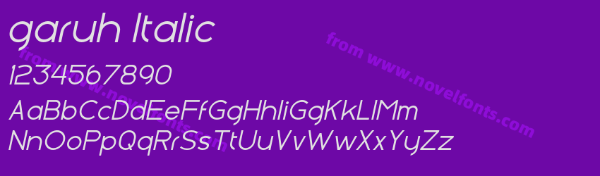 garuh ItalicPreview