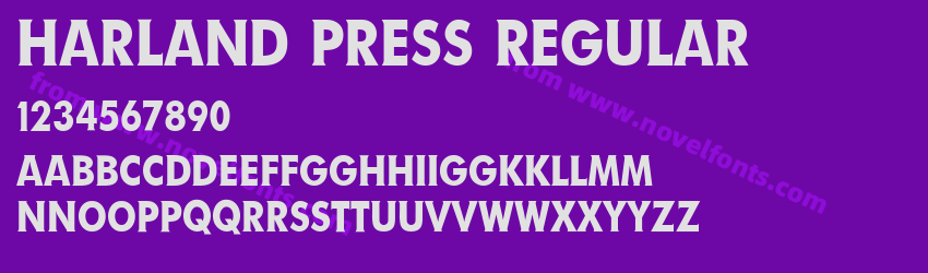 harland press RegularPreview harland press RegularPreview