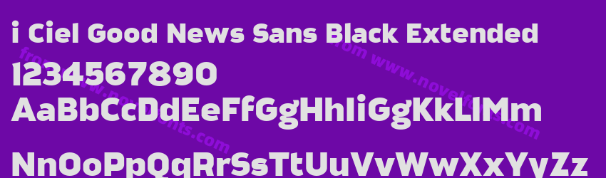 i Ciel Good News Sans Black ExtendedPreview i Ciel Good News Sans Black ExtendedPreview