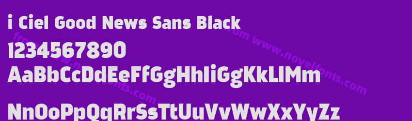 i Ciel Good News Sans BlackPreview i Ciel Good News Sans BlackPreview