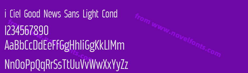 i Ciel Good News Sans Light CondPreview i Ciel Good News Sans Light CondPreview