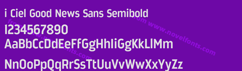 i Ciel Good News Sans SemiboldPreview i Ciel Good News Sans SemiboldPreview