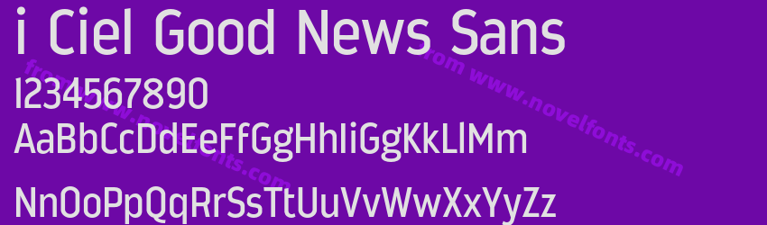 i Ciel Good News SansPreview i Ciel Good News SansPreview