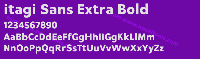 itagi Sans Extra BoldPreview
