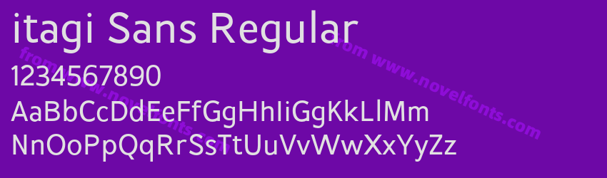 itagi Sans RegularPreview