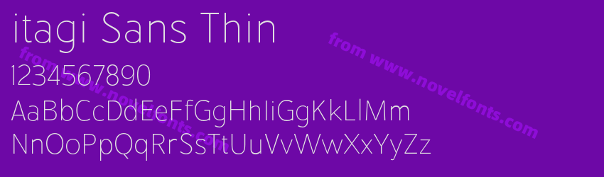 itagi Sans ThinPreview itagi Sans ThinPreview