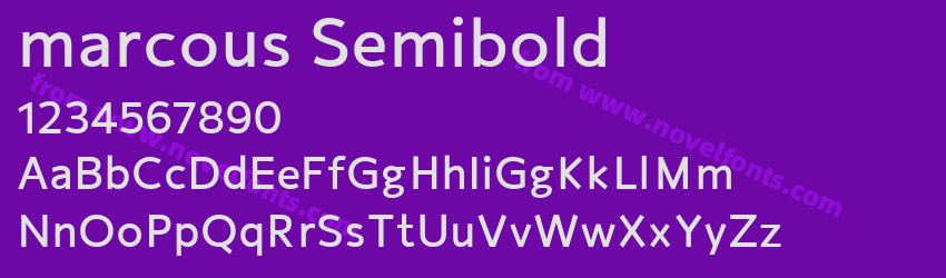 marcous SemiboldPreview marcous SemiboldPreview