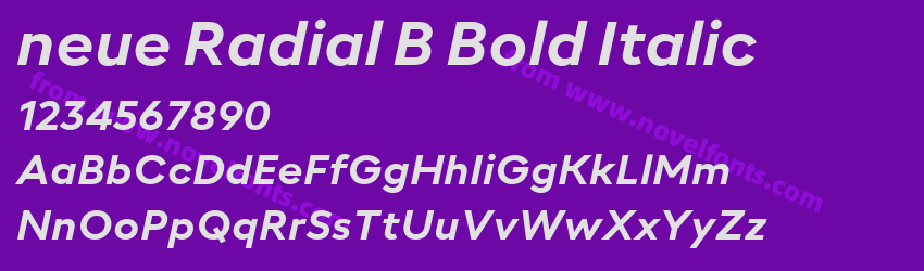 neue Radial B Bold ItalicPreview neue Radial B Bold ItalicPreview