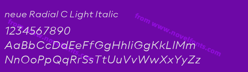 neue Radial C Light ItalicPreview neue Radial C Light ItalicPreview