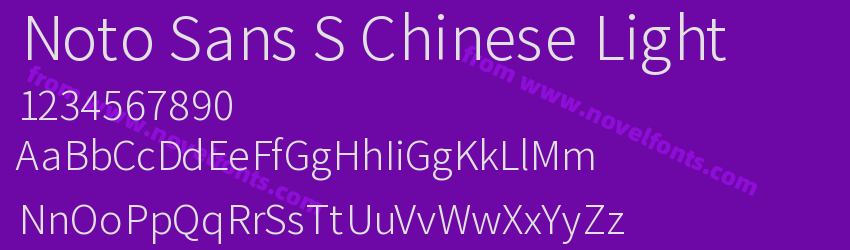 Noto Sans S Chinese LightPreview