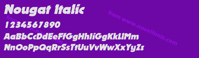 Nougat ItalicPreview