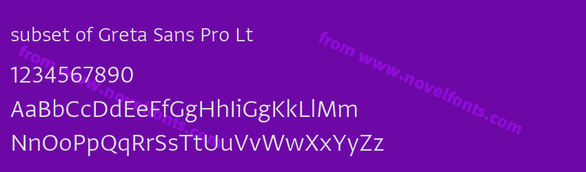 subset of Greta Sans Pro LtPreview subset of Greta Sans Pro LtPreview