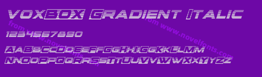 voxBOX Gradient ItalicPreview voxBOX Gradient ItalicPreview