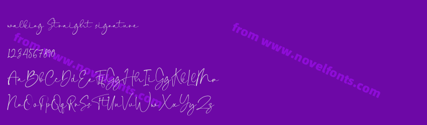 walking Straight signaturePreview walking Straight signaturePreview