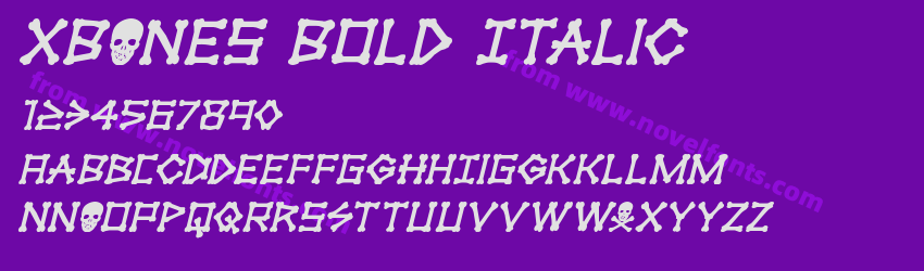 xBONES Bold ItalicPreview xBONES Bold ItalicPreview