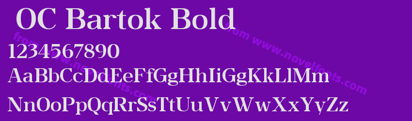 OC Bartok BoldPreview OC Bartok BoldPreview