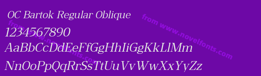 OC Bartok Regular ObliquePreview OC Bartok Regular ObliquePreview