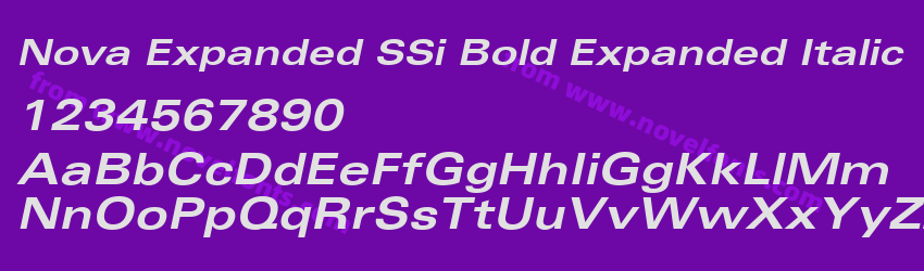 Nova Expanded S Si Bold Expanded ItalicPreview