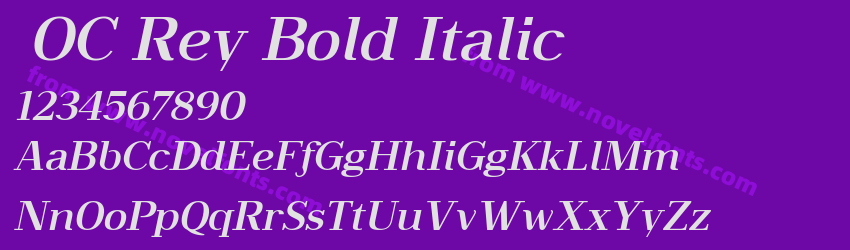 OC Rey Bold ItalicPreview OC Rey Bold ItalicPreview
