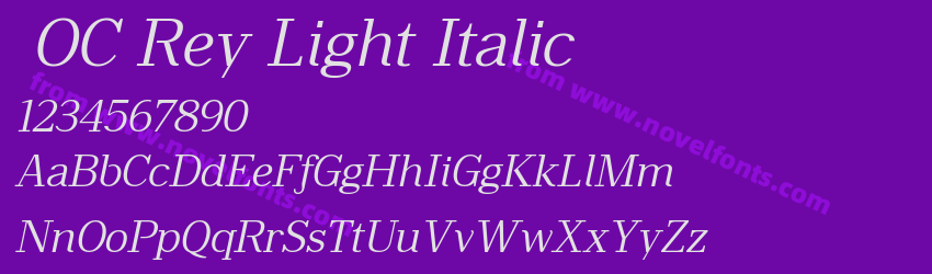 OC Rey Light ItalicPreview OC Rey Light ItalicPreview